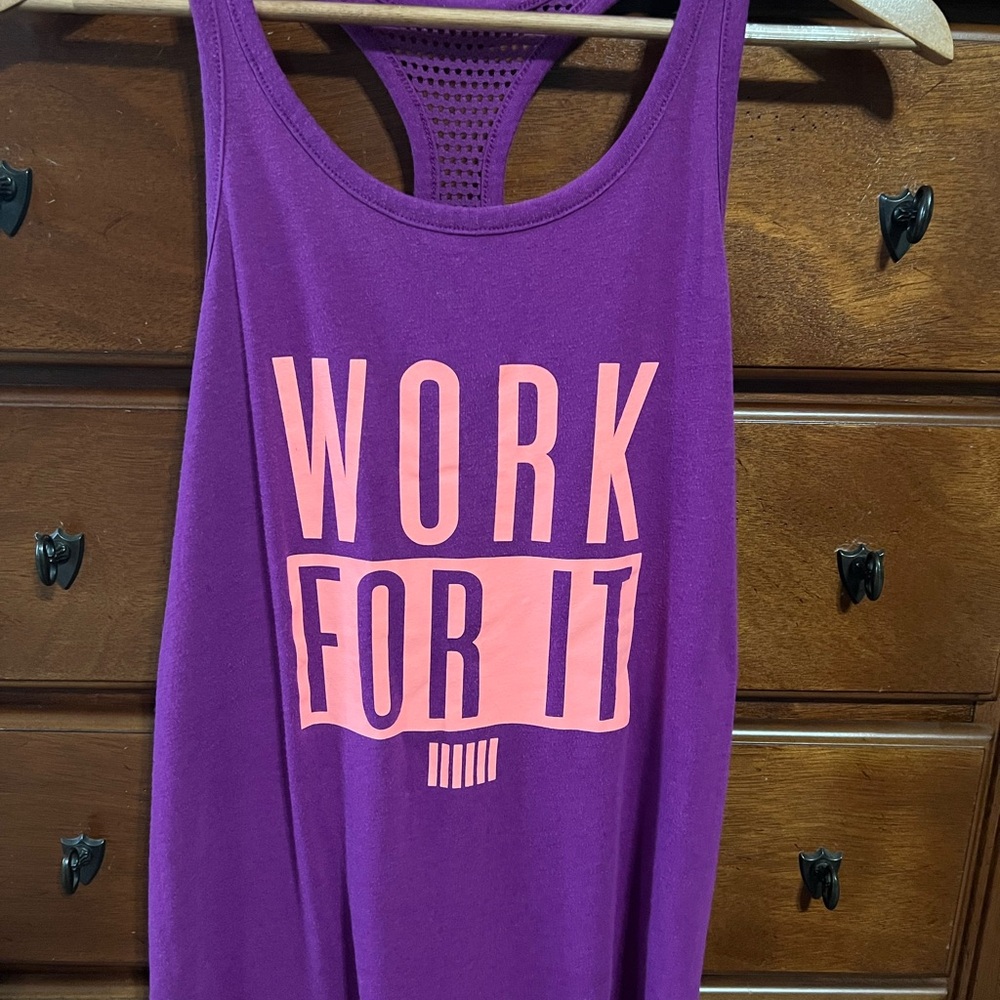 Purple VSX Racerback Workout Tank Top